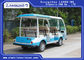 CE Disetujui Kendaraan Angkutan Listrik Terbuka Atas / Sistem 48V DC 8 Penumpang Bus Listrik Mini 4 Roda pemasok